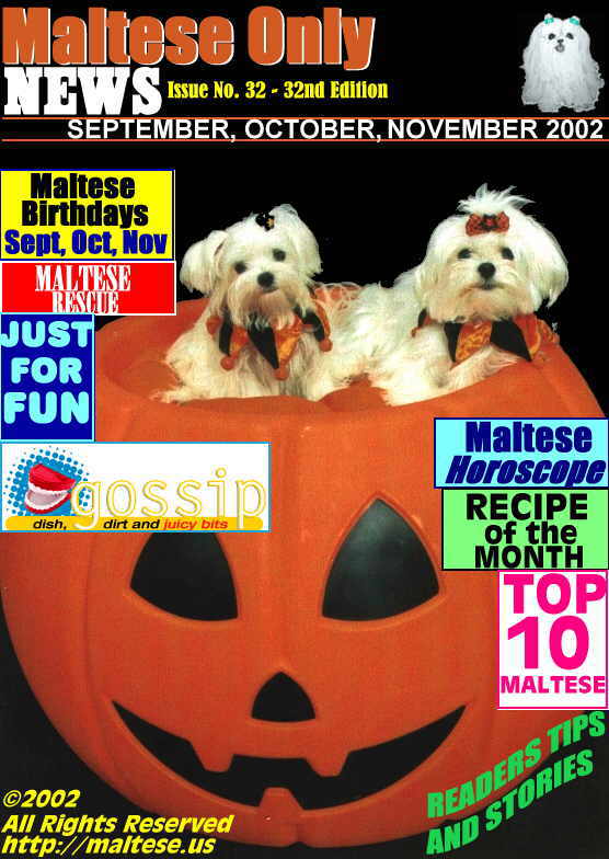 September,October,November 2002 Maltese Only News